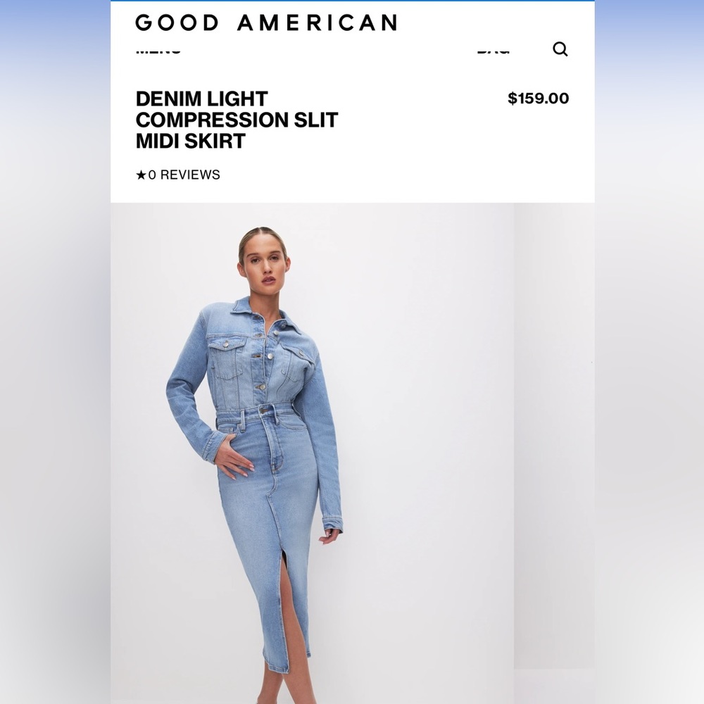 Not for sale: NWT Good American Denim Skirt